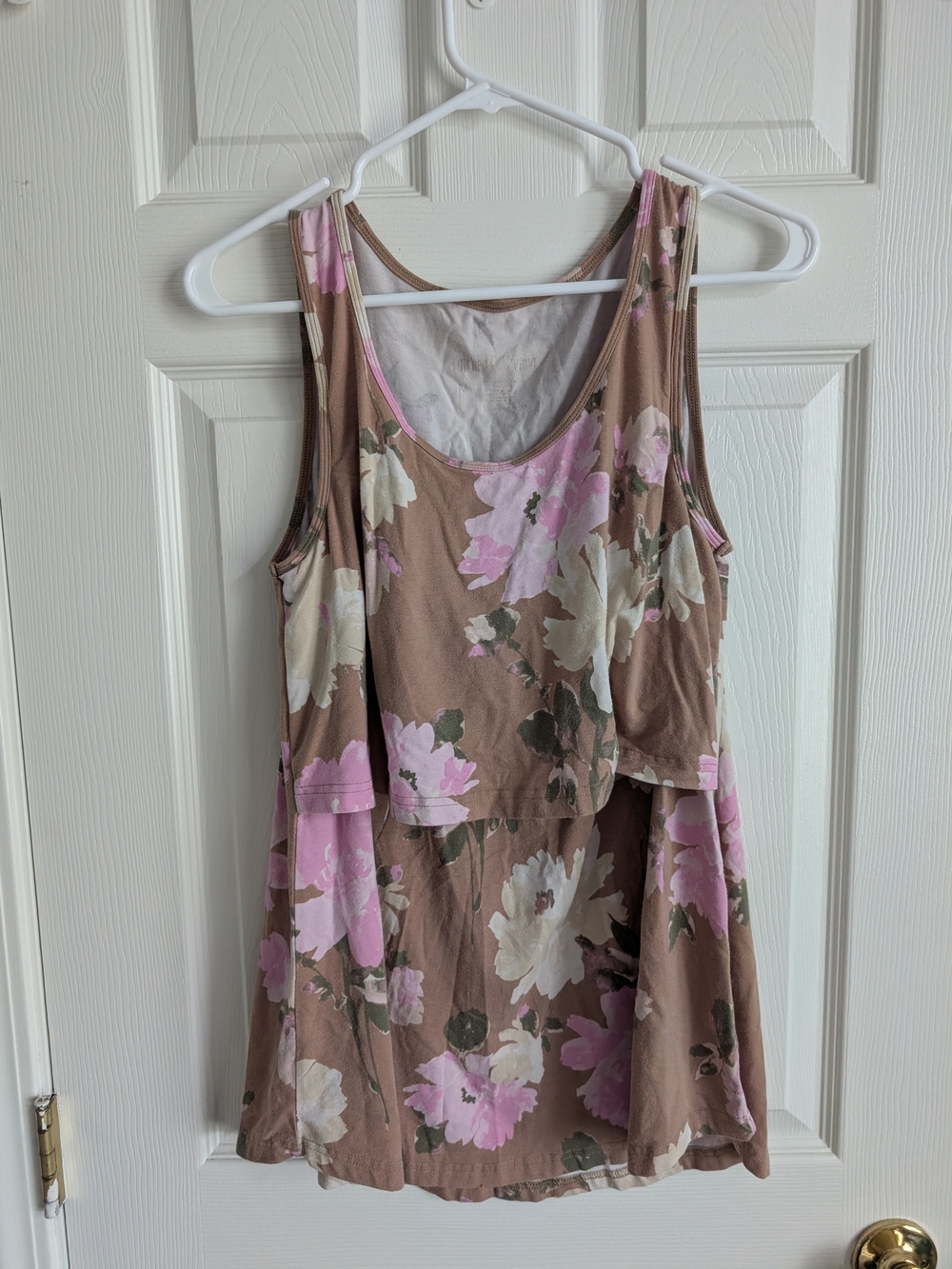 Latched Mama - Floral Beige Top